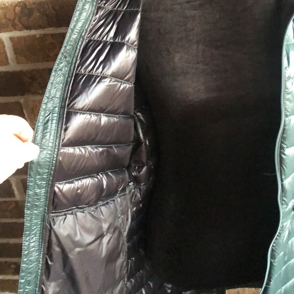 DKNY DONNA KARAN GREEN PACKABLE DOWN ANORAK JACKET - Picture 8 of 14